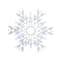 16" LED Lighted Pure White & Blue Snowflake Christmas Window Silhouette Décor